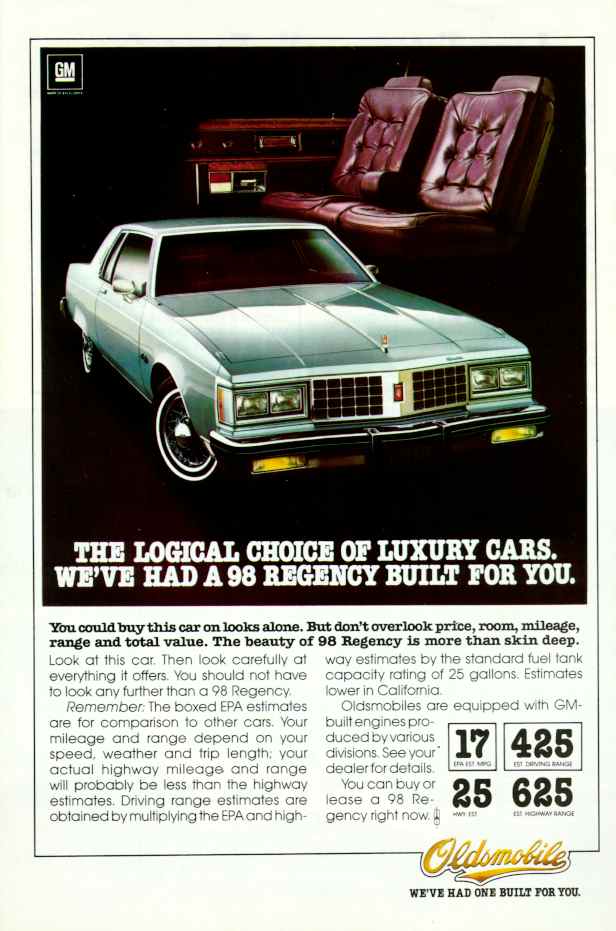 1980 Oldsmobile Auto Advertising
